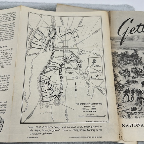 Gettysburg Battlefield Tours Tri-Fold Brochure Pennsylvania National Military Pk - Picture 6 of 9